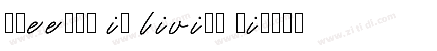 Freedom is living wi字体转换